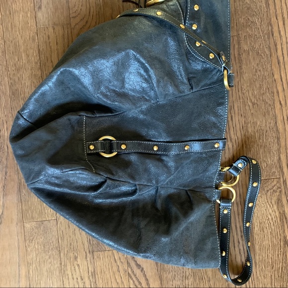 Fossil studded genuine leather bag - Picture 4 of 4